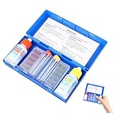 KAILIKETIY Tragbares Pool Testkit Wasserqualität Ph und Chlor Testset aus Robustem Material für Schwimmbad und Spa
