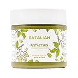 EATALIAN by AMZ BETTER Pistaziencreme, Köstliche streichfähige Creme mit Süßem und Einzigartigem Geschmack, Ideal auf Brot, Perfekt mit Eis, Hervorragend für Dubai Chocolate, 200 gr Made in Italy