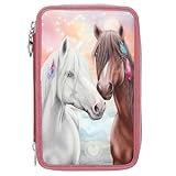 Depesche 3-Fach Federtasche Miss Melody Farbsortierung rot