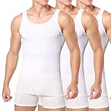 Unterhemd Herren 3/5er Pack Tank Top Baumwolle Männer Schwarz Weiss Mehrfarbig