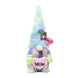 Muttertagswichtel Plüsch Deko Urlaubs Mama Frühling Blumenwichtel Puppe auf dem Regal Tisch Schreibtisch Frau Geschenke Geschenk Mama Frühling Muttertagsdeko Frauen Gifts for Mother's Day
