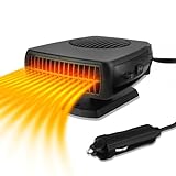 200W Auto heizung 12v: Tragbar kfz Heizlüfter 12 Volt akku Standheizung Ventilator Autoheizung mit zigarettenanzünder Defogger Scheibenheizung für Camping LKW Wohnmobil PKW