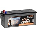 EXAKT AGM Batterie 180Ah 12V C100 statt 170Ah 160Ah Solarbatterie Wohnmobil Batterie Solar Boot Camping Versorgung Verbraucherbatterie