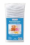 Glorex 6 2523 05 - Bastelwatte, 250 g, weiß, 100 % Polyester, waschbar und hygienisch, flauschiges Füllmaterial für große Füllungen wie Kissen