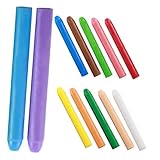 Milisten 12 Stück löschbare Kreiden Tafelkreide Planke staubfrei löslich Graffiti-Kreide Kreide für Lehrer Farbkreide für Tafel Multifunktionskreide feste Kreide