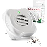 Gardigo Spinnenabwehr Ultraschall Stecker I Ultraschall Schädlingsbekämpfer für das Haus gegen Spinnen | 25m² | 27 kHz | Anti Spinnen Stecker | Insektenabwehr Insektenstecker