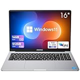 ACEMAGIC 40,6 cm (16 Zoll) Laptop, angetrieben durch N95-Prozessor, 16 GB DDR4 RAM, 512 GB SSD, FHD 1920 x 1200p, WLAN, BT5.0, Typ_C, 38 Wh Akku