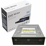 JUSTOP 24x SATA Interner DVD-RW Writer Rewriter Super Multi DL Schwarz CD+/-RW, DVD+/-RW, DVD DL, 4-24x, 145ms DVD