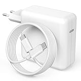 MacBook Ladekabel 67W Mac Book Ladegerät USB C - kompatibel mit MacBook Air MacBook Pro 13 14 15 16 Zoll 2024 2023 2022 2021 2020, M1 M2 M3, iPad und mehr (Schnell Netzteil mit 2,0 m Ladekabel)