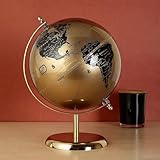 20,3 cm drehbarer Weltkugel mit Metallbogen und Sockel für Bürotisch, Geographie-Lernkugel 20,3 cm