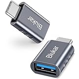 Blukar USB C auf USB 3.0 Adapter, [2 Stück] Typ C Ladegerät Handy OTG Adapter, Thunderbolt 3 to USB 3.1, Kompatibel mit iPhone 15, iPad, Galaxy usw.