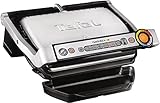 Tefal OptiGrill+ Kontaktgrill, 6 Programme, Garstufenanzeige, Abnehmbare Platten, Manueller Modus, Elektrogrill, Edelstahl, GC712D12