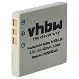vhbw 1x Akku kompatibel mit Sanyo Xacti VPC-CA9, VPC-CA8, VPC-CA6 Active Kamera (550 mAh, 3,6 V, Li-Ion) - Ersatz für DB-L20, DB-L20A, DB-L20AEX