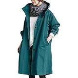 2025 Herbst Winter Lose Bequeme Kapuzenmantel Outwear Damen Elegant Windbreaker Wild Winter Damen Mantel Damen Nylon Windbreaker Jacke, navy, L