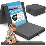 ELONEO Klappmatratze 70x190 cm, 9 cm hoch, Klappmatratze Kinder faltbar, klappbare Gästematratze, Faltbare Matratze, Reisematratze für Kinder und Erwachsene für Reisen und Camping