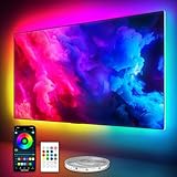 PANGTON VILLA 3M LED TV Hintergrundbeleuchtung, für 40-60 Zoll Hintergrundbeleuchtung Fernseher mit App und Fernbedienung, Music Sync TV LED Streifen, USB Betrieben Fernseher Beleuchtung