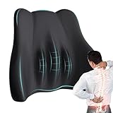 Generisch Lumbalkissen,Autositz Lendenstützkissen Für Fahrer,Atmungsaktive Memory Foam Sitzauflage Für Langes Sitzen Bei Jeder Jahreszeit | Für Autofahrer Senioren Erwachsene & Studenten
