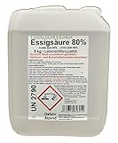 Schleicher’s Essigsäure 80% Lebensmittelqualität 5 kg Kanister