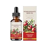 Pomegranate Seed Oil | 60ml Cold Pressed Pomegranate E-ssential Oil | Tiefenwirksame Feuchtigkeitsspendende Granatapfelkernöl Bio | Natürliche Rizinusöls Kaltgepresst Jojoba Bio für Frauen