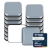 VABNEER Möbelgleiter, 16 Stück PTFE Teflon Quadrat Selbstklebende Möbelschieber, Möbel Bewegen Pads zum Bewegen Schwerer Möbel (Quadrat, 20x20mm)