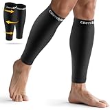 CAMBIVO Wadenbandage, Kompressionsstrümpfe Damen Herren 2 Paar, Waden Kompression, Stützstrümpfe, Compression Socks, Waden Beinlinge für Sport, Fussball, Laufen,Schwellung, Erholung