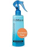 FemMas Bi-Phase Kollagen Leave In Conditioner Sprühkur 300ml I 2 Phasen Feuchtigkeitsspray I Haarpflege-Spray ohne Ausspülen I für trockenes und sprödes Haar I Anti-Frizz Detangler Haar-Kur