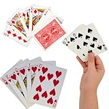 Citystores® Kunststoffbeschichtete Spielkarten, langlebiges rotes Deck für Spiele wie Blackjack, Snap, Poker und mehr, versiegelt für Frische