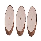 Uonlytech 3Stücke Holz Malbrett Für DIY Weihnachtsdekoration Hängende Ornamente Zur Wandgestaltung Natürliche Holzscheiben Ohne Seil Für Bastelprojekte