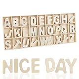 130 Stück Holzbuchstaben Klein 3cm Deko Buchstaben Holz Kleine Holzbuchstaben zum Basteln Buchstabe Holz Scrabble Buchstaben Deko Großbuchstaben A-Z für Kunsthandwerk DIY Kindererziehung