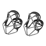 VALICLUD 1 Paar Überschuhe für Steigeisen eiskrallen eisangeln überziehschuhe Eissicherheitsschuhe Wandern schuhüberzieher Schuhe Eisgreifer Steigeisen, Eisstollen, Traktion, Schneegriffe