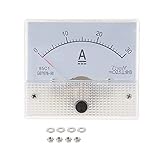 Kompaktes Amperemeter, analoges Messgerät, rechteckiges Panel-Messgerät, Stromprüfer, 1 A, 2 A, 50 A, 100 A, 100 mA, für Industrie