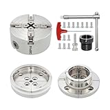 DEEFIINE Backenfutter Drechselfutter 100MM 4-Backen Spannfutter selbstzentrierend Drehfutter Drechselspannfutter für M33 Und M18 Drechselbank(2)