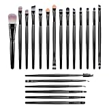 AOOWU Make Up Pinsel Set, 20 Stück Lidschatten Pinselset Makeup Werkzeuge, Gesicht und Augen Kosmetik Schminkpinsel, Kosmetikpinsel für Foundation, Concealers, Rouge und Lidschatten(20pcs)