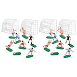 Mobestech 2 Sätze Fußball Torten Dekoration Miniatur Fußball Figuren für Geburtstagsparty Deko Sportliche Kuchenverzierung für Fußballfans und Kindergeburtstage