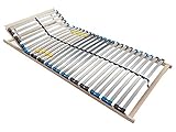BMM Lattenrost 100x200 cm Standard 28 Leisten/Kopfteilverstellung/TÜV Zertifiziert/7 Zonen/Selbstmontage/für alle Matratzen/Höhe 10 cm/Lattenroste produziert in Deutschland