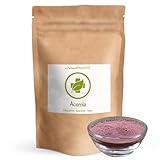 Acerola Pulver 100 g - aus Acerola-Kirschen gewonnen - in bewährter Rohkostqualität - vegan, rein, glutenfrei, laktosefrei - ohne Hilfs- u. Zusatzstoffe