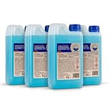 ADWELLE Winter Scheibenreiniger Konzentrat -60 °C, 1 Liter, Hochleistungs-Frostschutz für Autoscheiben & Scheinwerfer, Entfernt EIS, Schnee, Streusalz & Schmutz, Streifenfreie Sicht (4 x 1 Liter)