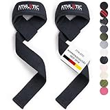ATHLETIC AESTHETICS Zughilfen für Krafttraining und Bodybuilding (gepolstert) - Profi Lifting Straps 60 cm Länge für Fitness, Weightlifting, Kreuzheben - Zughilfe im Paar für Frauen und Männer
