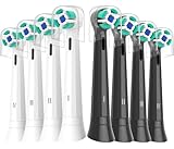 8er IO Sanfte Reinigung Aufsteckbürsten Kompatibel mit Oral B iO Elektrischen Zahnbürstea, Sensitiv IO Zahnbürste Aufsätze Geeignet für Oral B iO 3/4/5/6/7/8/9/10 (Weiß+Schwarz)
