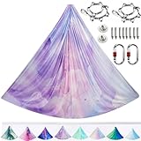 ARNTY Yoga-Set für Erwachsene, Yoga-Zubehör, 500 kg Belastung, inkl. Kompletter Installationshardware (Muti-Purple)