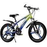 Mountainbike 24-Zoll-Kinderfahrrad 21-stufige Variable Geschwindigkeit Doppelscheibenbremse Jungen-Mädchen-Fahrrad 200 pfund Tragfähigkeit B,20 inches