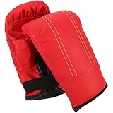 GLEAVI Boxhandschuhe 1 Paar Abriebfeste Kickboxhandschuhe für Herren und Damen Komfortable Sparringshandschuhe für Muay Thai MMA und Boxtraining rutschfest und Langlebig Rot