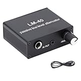 lvifloae Passiver Audio-Dämpfer LM 40, Einstellbarer Line-Pegel-Lautstärkeregler von 40 dB bis 15 dB mit 3,5-mm-Ausgangskabel für Heimkino-Autoradio-Lautsprecher und Hi-Fi-Systeme