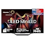 Hisense 65U7NQ 164cm (65 Zoll) Fernseher, 4K Mini LED ULED HDR Smart TV, Quantum Dot, 120Hz/ 144Hz VRR, HDMI 2.1, Game Mode Pro, Dolby Vision IQ & Atmos, Bluetooth, Alexa Built-in, Anthrazit, [2024]