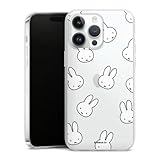 DeinDesign Silikon Hülle kompatibel mit Apple iPhone 14 Pro Max Case transparent Handyhülle Miffy Muster transparent