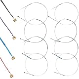 Geigen-Saiten (G-D-A-E), universeller Stahlkern, dominante Violinensaiten 4/4 mit verkupfertem Kugelende für Instrumente 4/4, 3/4, 1/2, 1/4 Violinen, 8 Stück