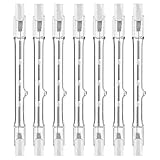 Blmirror R7s-Halogenlampen, 7er-Pack R7s-Glühbirne, 118 Mm, Dimmbar, 230 V, Halogenlampen, Wolfram-Linearglühbirne, 300 W