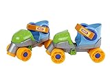 Kids Globe 720523 Rollschuhe blau/grün (Größenverstellbar 24-30, Inliner für Kinder, Skates mit Lernhilfe), Größe