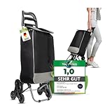 Einkaufstrolley [Treppensteigerfunktion] - Einkaufstrolley faltbar [36 L Volumen] - Einkaufswagen - Shopping Trolley