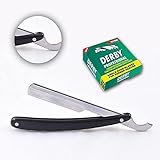 Rasierer herren Ustura Rasiermesser Rasierklingen Herren rasiermesser mit wechselklingen Straight Razor + 100 Derby Klingen Shaving Set Nassrsur